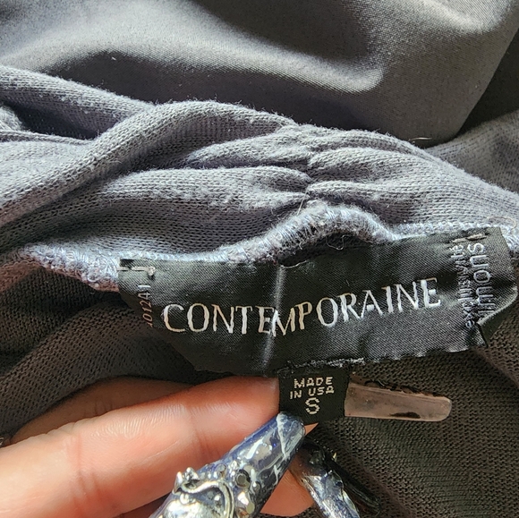 Contemporaine grey front closure cardigan - Picture 10 of 10
